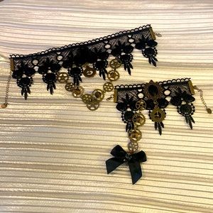 Excellent Condition Like New. Steampunk/Gothic Necklace & Bracelet Set.